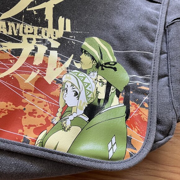 Vintage Samurai Champloo Messenger Bag Gray Anime - Picture 2 of 9